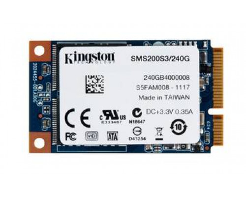 Твердотельный диск 240GB Kingston SSDNow mS200, mSATA III, MLC  [R/W - 550/520 MB/s]